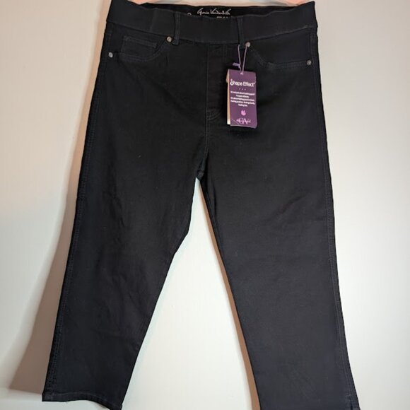 NWT Gloria Vanderbilt Shape Effect Jeans Black Size 12 - Picture 1 of 11